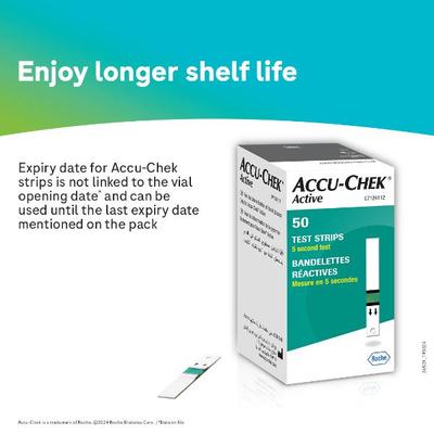 Accu-Chek Active Glucose Monitor with Free 10 Test Strips - Blood Glucose Monitors/Strips