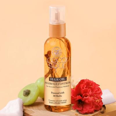 Coco Soul Hair Fall Control Hair Oil with Ayurvedic Medicine From the Makers of Parachute 95 ml - Hair Oils