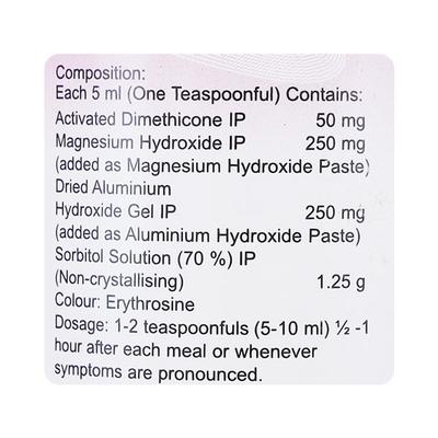 Pantop MPS SUGAR FREE MINT FLAVOUR Syrup 200ml - Ulcer/Reflux/Flatulence-Aaa