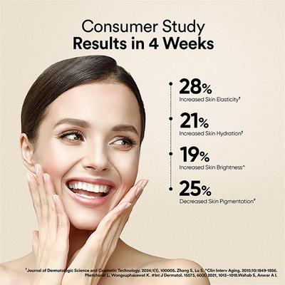 Wellbeing Nutrition Skin Fuel Pro+ Glutathione, Vit C & E, Anti-aging - Strawberry 28 Servings 1's - Hair & Skin