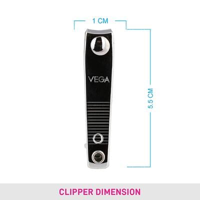 Vega Nail Clipper Set Of 10 Pcs (LNCB - 02) 504 gm - Manicure & Pedicure Kits