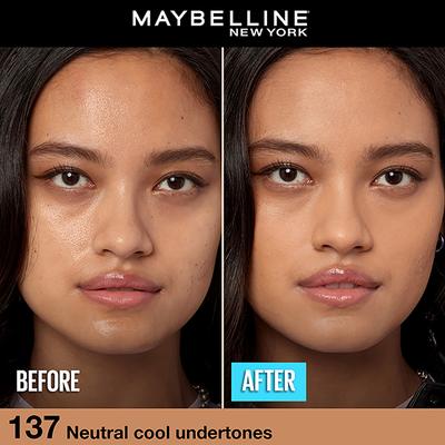 Maybelline New York Fit Me Matte + Poreless Liquid Foundation 16h Oil Control SPF 22 - 137 Golden Tan 30 ml - Foundation