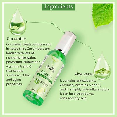 Globus Naturals Cucumber Facial Skin Toner 100 ml - Face Mists