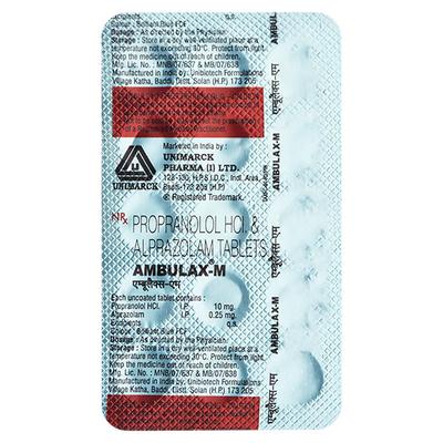 Ambulax M Tablet 15's - Anxiety-Anx