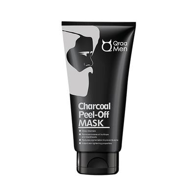 Qraamen Activated Charcoal Peel Off Mask For Men 100 gm - Masks & Peels