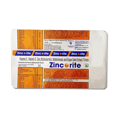 ZINCORITE Tablet 15's - Supplements-Sup