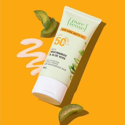 Puresense Sunscreen Matte Gel Spf 50 Pa +++ - Makers Of Parachute Advansed 50 gm - Body Sunscreen