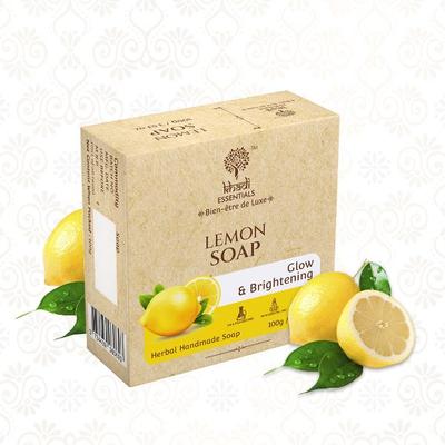 Khadi Essentials Lemon Herbal Handmade Soap for Glow & Brightening 300 gm - Body Butter