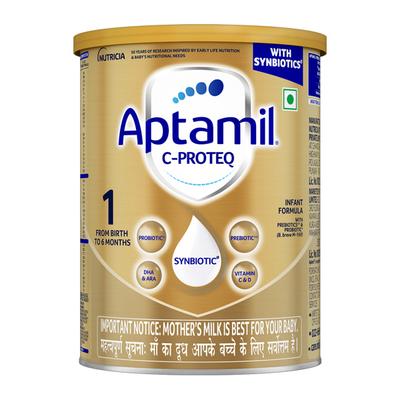 Aptamil C-ProteQ Infant Formula for babies with synbiotics (Tin) (From Birth to 6 months) 400 g - Baby And Infant Supplements