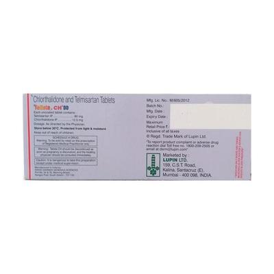 Telista CH 80mg Tablet 10'S - Hypertension-Ang