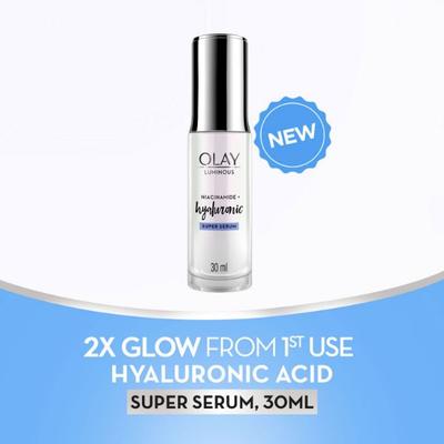 Olay Luminous Hyaluronic Acid Super Serum with Niacinamide, 30ml - Face Gels