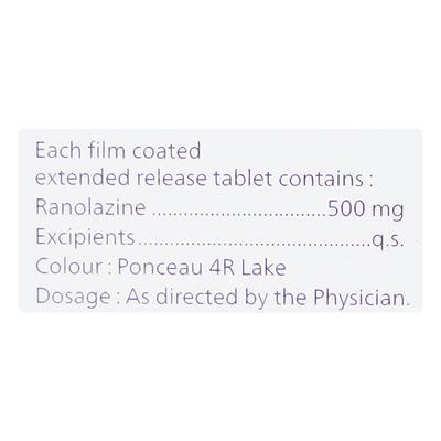 RANOCARE 500 Tablet 10's - Angina