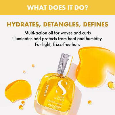 Alfaparf Milano Cristalli Liquid Serum for Hair Shine, Color Protection, Keratin Hair 50 ml - Hair Serums