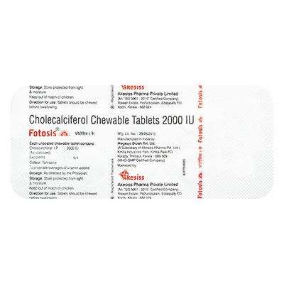 FOTOSIS 2k Chewable Tablet 10's - Supplements-Vam