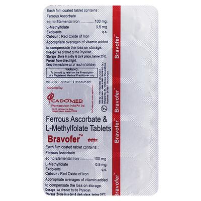 Bravofer Tablet 10'S - Anaemia-VMA