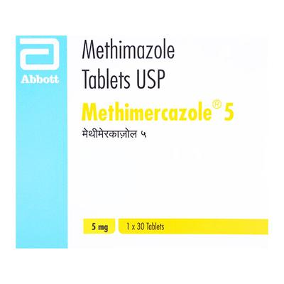 METHIMERCAZOLE 5mg Tablet 30's - Hyperthyroidism-Ant