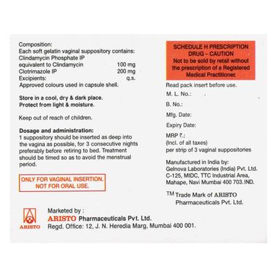 Clingen 3 Vaginal Suppository 3'S - Vaginal Conditions-Pre