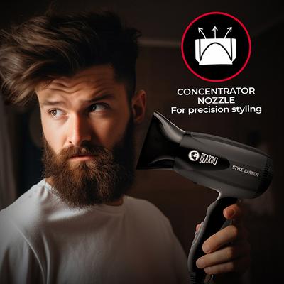 Beardo Style Cannon Ultra Compact Hair Dryer for Men, Powerful 1000W Airflow 1's - Hair Dryers