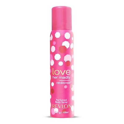 Revlon Love Her Madly Rendezvous Perfumed Body Spray + Love Her Madly Perfumed Body Spray Combo 200 Ml - Women Deodorants/Roll-Ons
