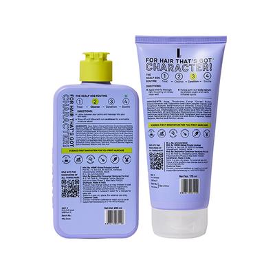 Moxie Beauty Anti-Dandruff Wash Duo - AHA/BHA Powered Anti-Dandruff Shampoo & Conditioner 375 ml - Hair Sets & Kits