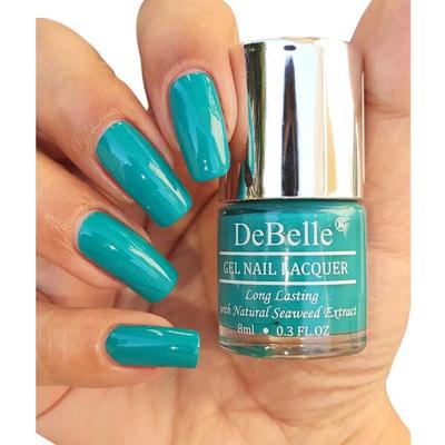 DeBelle Gel Nail Lacquer Royale Cocktail Turquoise Blue Nail Polish 8 ml - Nail Polish