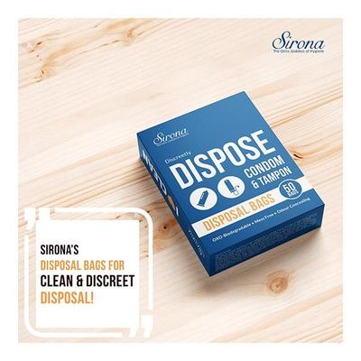 Sirona Discreet Disposal Bags for Tampons and Condoms 50's - Tampons