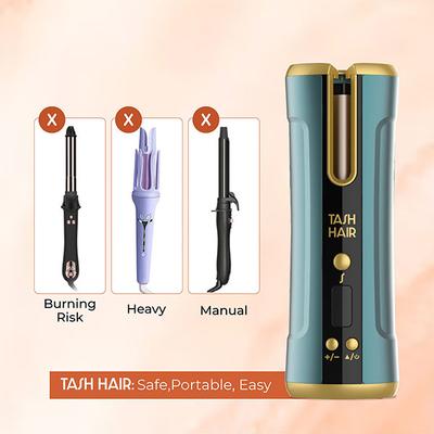 Tash Hair Twirl Automatic Cordless Hair Curler - Jade 560 gm - Rollers & Curlers