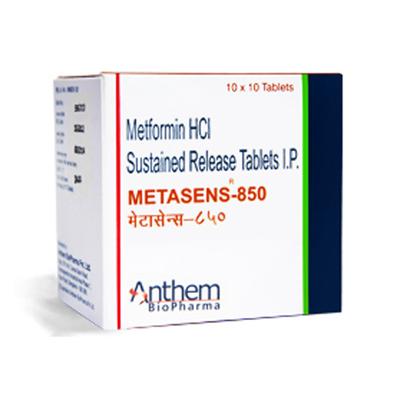 Metasens 850mg Tablet 10'S - Diabetes-Ant
