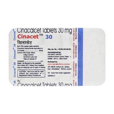 CINACET 30mg Tablet 10's - Hyperthyroidism-Ant