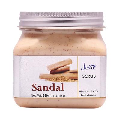 Jeva Sandal Ubtan Scrub With Haldi Chandan 380 ml - Scrubs & Exfoliants