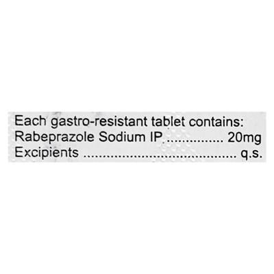Rabesec 20mg Tablet 10'S - Ulcer/Reflux/Flatulence-Aaa