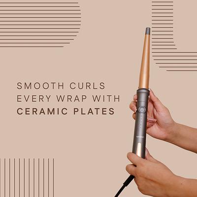 Winston Hair Curling Wand with PTC Fast Heating & Auto Shut Off 300 gm - Multi-Stylers