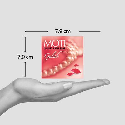 Moti Luxury Bath Soap Gulab 150 gm - Soaps