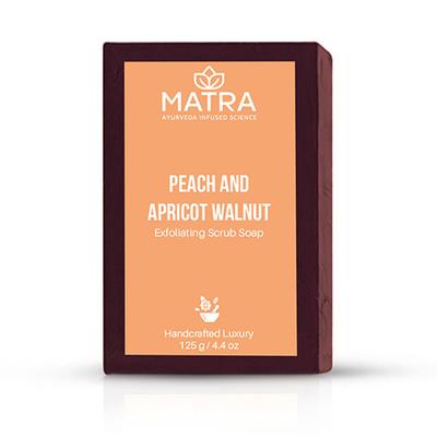 Matra Peach, Apricot & Walnut Scrub Soap - All Skin Types 125 gm - Soaps
