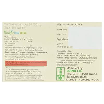 FUNGEEHEAL SB 130 Capsule 10's - Fungal Infections-Anf