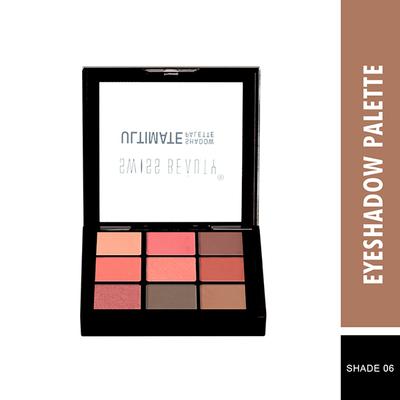 Swiss Beauty Ultimate Eyeshadow Palette - (Shade-6) 6gm - Eyeshadow, Bases & Primers