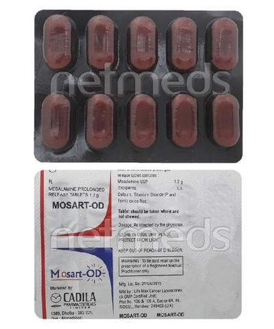 Mosart OD Tablet 10'S - Ulcerative Colitis/Bowel Inflammatory Disease-GIT