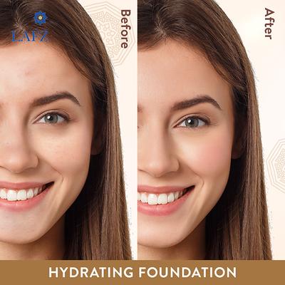 Lafz Rose Serum Foundation, Light Beige 30 ml - Foundation