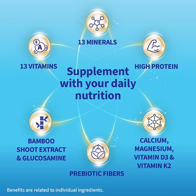 SHELCAL TOTAL NO ADDED SUGAR VANILLA FLAVOUR Powder 400g - Multi-Vitamins