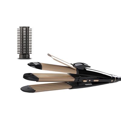 Vega 4 In 1 Hair Styler- Hair Straightener, Brush Attachment, Hair Curler and Hair Crimper (VHSCC-05) 1's - Straighteners