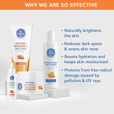 The Mom's Co. Natural Vitamin C Complete Face Care Routine Kit 1's - Scrubs & Exfoliants