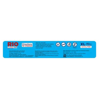 Rio Cottony Soft Sanitary Pads (XL) 6's - Sanitary Napkins