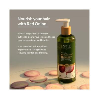 Lotus Botanicals Red Onion Hair Fall Control Shampoo 300 ml - Shampoos