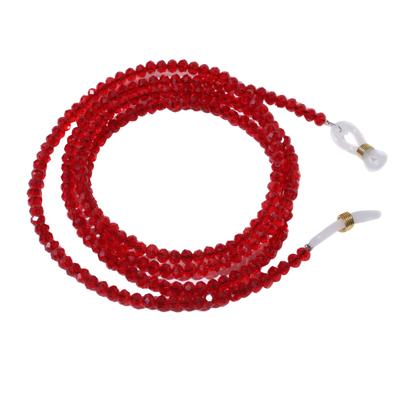 Modisch Red Crystal Sunglasses Chain (JC-13R) 1's - Wearables Sunglasses