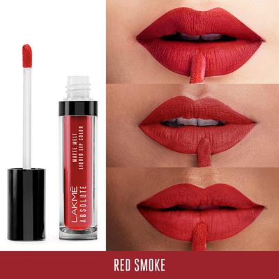 Lakme Absolute Matte Melt Liquid Lip Color Red Smoke 6 Ml - Liquid Lipsticks
