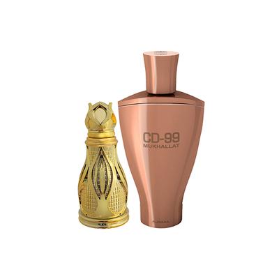 Ajmal Khofooq Concentrated Perfume Oil Woody Oudhy Attar And CD 99 Mukhallat Concentrated Perfume Oil Floral Oriental Attar 32 ml - Deodorants/Roll-Ons