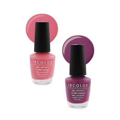 Incolor Gel Effect Matte Nail Enamel Combo 16 Pack Of 02 (94-04) 15 Ml - Nail Polish