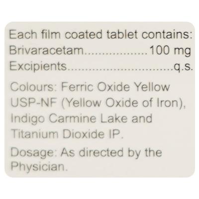 BRIVASURE 100 Tablet 10's - Epilepsy/Convulsion-Ant