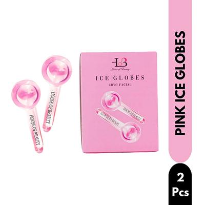 House of Beauty Ice Globe-Pink-Puffy Eyes, Face Lifting, Digital Eyes Stress Reduction (1Pair) 1's - Massagers