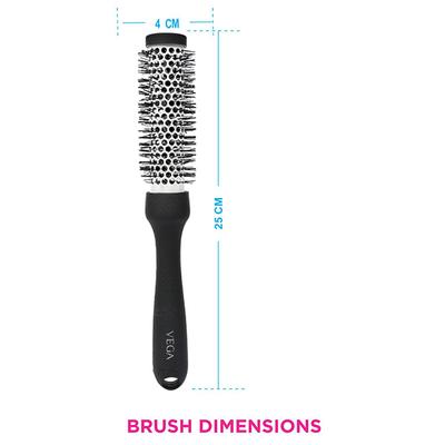 Vega Hot Curl Brush (Small) (H2 - Prs) Color - Black 1's - Hair Brushes